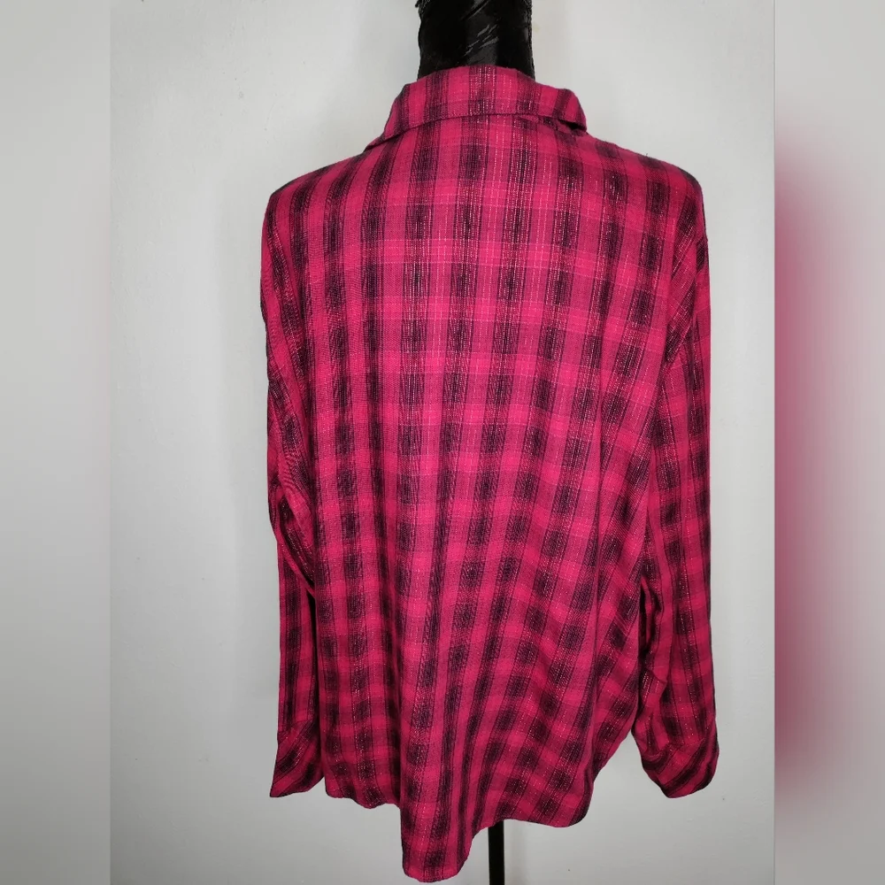 Victoria's Secret Fuchsia Plaid Pajama Set - Picture 4 of 14